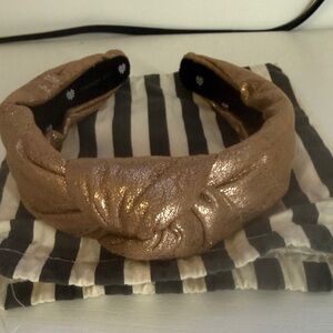 Lele Sadoughi Shimmering Bronze Headband